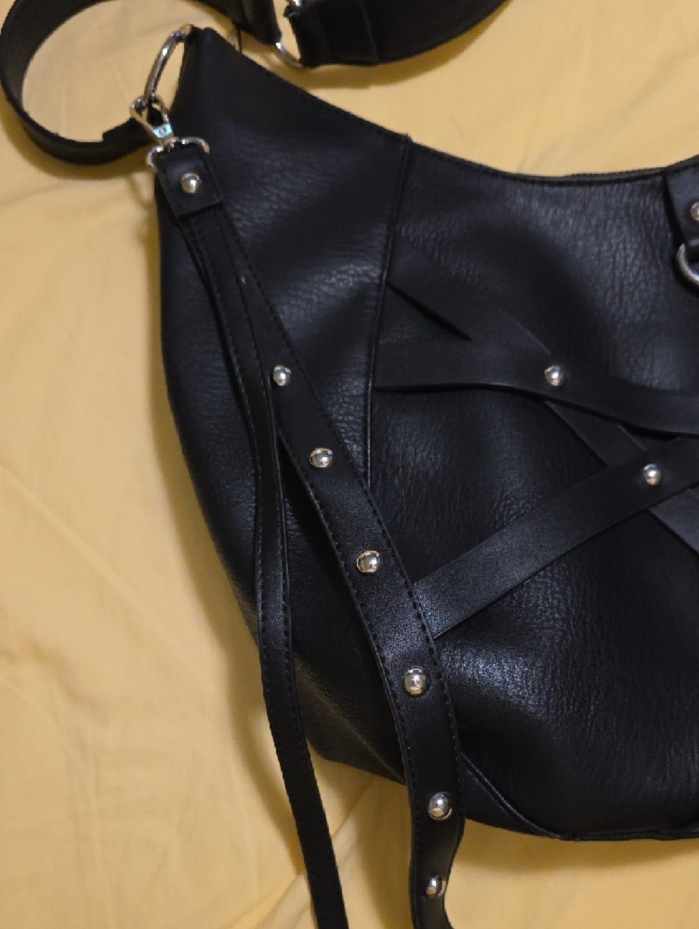 Killstar Possessions Studded Shoulder Bag Harness Corset Vegan Leather - Picture 4 of 16